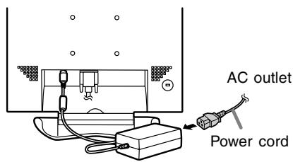 SHARP LL-T1803-H/B - Connecting the monitor to a power source - 2
