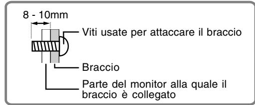 SHARP LL-T1803-H/B - Come collegare il braccio oppure il supporto - 5