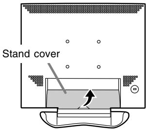 SHARP LL-T1803-H/B - How to attach the arm or stand - 1