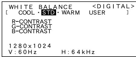 SHARP LL-T1803-H/B - WHITE BALANCE Menu - 1