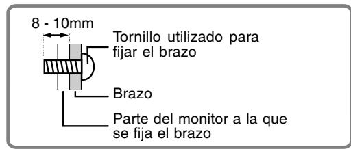 SHARP LL-T1803-H/B - Cómo acoplar el brazo o la base - 5