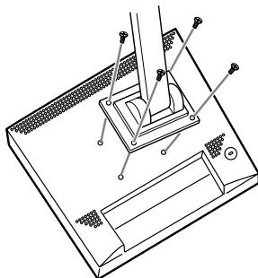 SHARP LL-T1803-H/B - Befestigen des Arms oder Fußes - 4