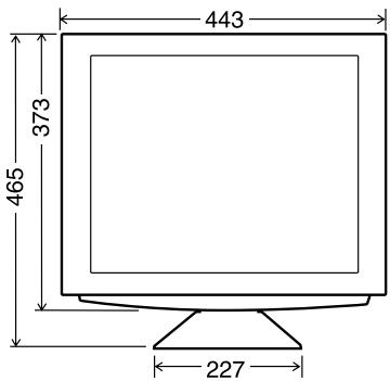 SHARP LL-T1811W - Dimensions (Unités : mm) - 1