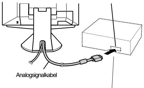 SHARP LL-T1811W - Mit Hilfe des analogen Signalkabels these Gerätes anschließen - 1