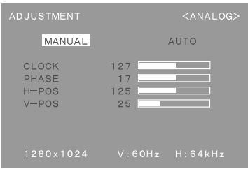 SHARP LL-T1811W - Ajuste manual de la pantalla - 1