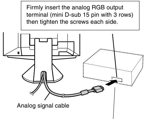 SHARP LL-T1811W - Connect using this device's analogue signal cable - 1