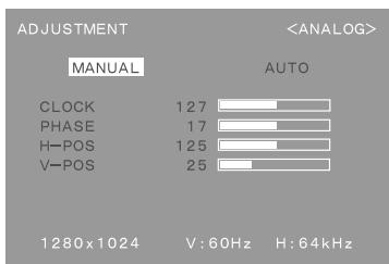 SHARP LL-T1811W - ADJUSTMENT Menu - 1