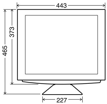 SHARP LL-T1811W - Dimensioni (Unità: mm) - 1