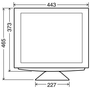 SHARP LL-T1811W - Dimensions (Units: mm) - 1