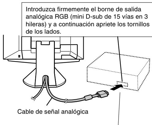 SHARP LL-T1811W - Realizar la connexion utilizando el cable de senal analógica de este dispositivo - 1