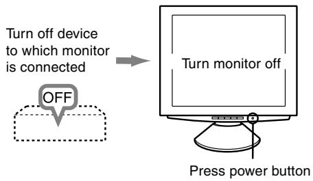 SHARP LL-T1811W - Turning the power off - 1