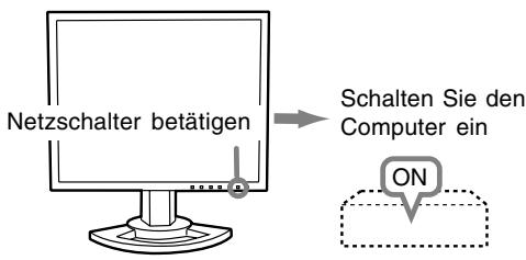 SHARP LL-T1820H/B - Einschalten des Monitors - 2