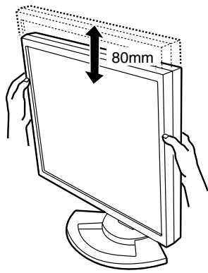 SHARP LL-T1820H/B - Réglage de la hauteur - 1
