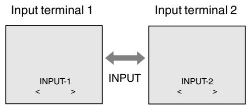 SHARP LL-T1820H/B - Changing between input terminals - 1