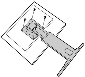 SHARP LL-T1820H/B - Befestigen des Arms oder Fußes - 2