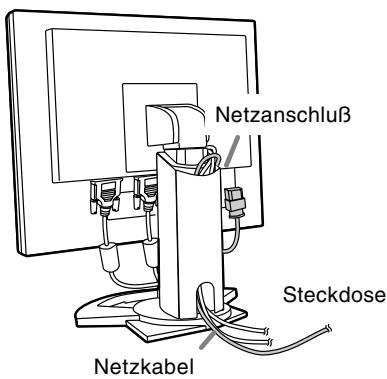 SHARP LL-T1820H/B - Anschließen des Monitors an eine Stromquelle - 1