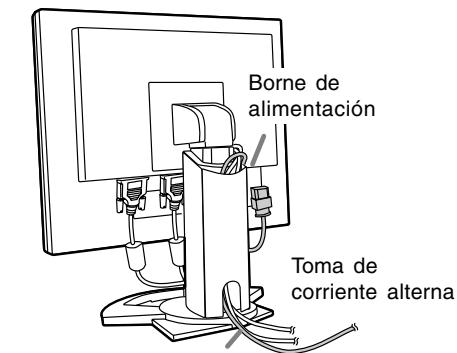 SHARP LL-T1820H/B - Conexión del monitor a una toma de corriente - 1