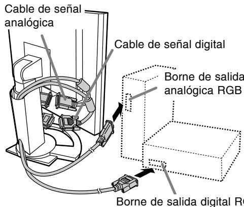 SHARP LL-T2015 - Cuando haga la connexion utilizing un cable de 2 entradas vendido separamente - 2