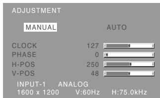 SHARP LL-T2015 - Menu ADJUSTMENT - 1