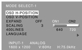 SHARP LL-T2015 - Menu MODE SELECT-1 - 1