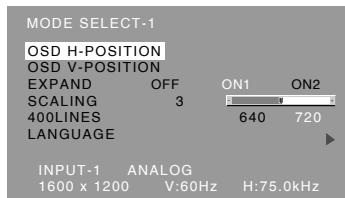 SHARP LL-T2015 - Menu MODE SELECT-1 - 1