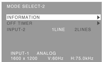 SHARP LL-T2015 - MODE SELECT-2 Menu - 1
