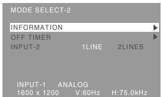 SHARP LL-T2015 - Menu MODE SELECT-2 - 1