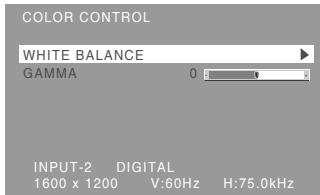 SHARP LL-T2015 - COLOR CONTROL Menu - 1