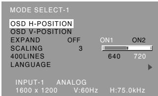 SHARP LL-T2015 - MODE SELECT-1 Menu - 1