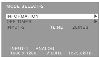 SHARP LL-T2015 - Menu MODE SELECT-2 - 1