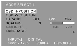 SHARP LL-T2015 - Menu MODE SELECT-1 - 1
