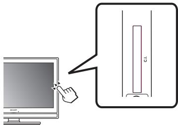 SHARP LC-19SH7E - Insérer la carte CA dans le module d'interface commune - 2