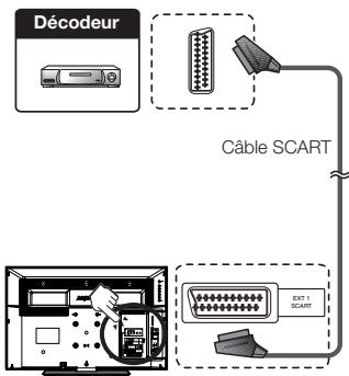 SHARP LC-32LE144E/LE244E - Lorsque vous utilisez SCART - 1