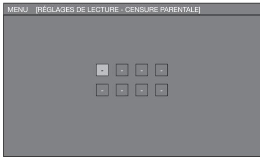 SHARP BD-HP20S - Lors de la définition du mot de passer pour la première fois. - 1