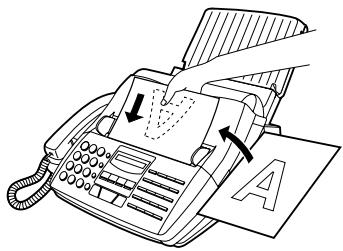 SHARP FO-1460 - Placez le(s) document(s) dans le chargeur. - 1