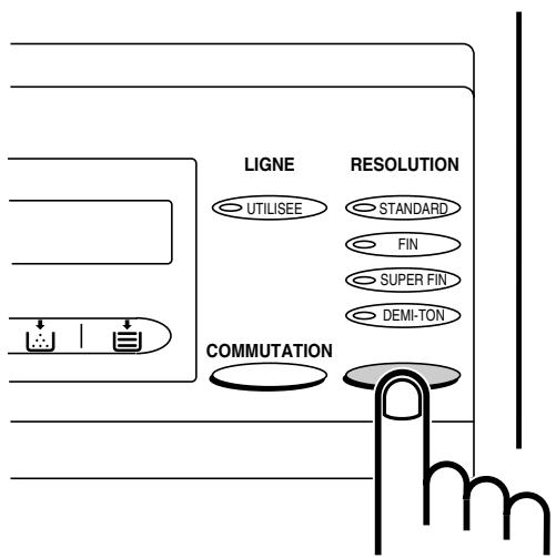 LIGNE UTILISEE COMMUTATION RESOLUTION STANDARD FIN SUPER FIN DEMI-TON