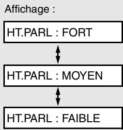 SHARP UX-B30 - Appuyez sur □ ou sur ▼ pour sélectionner le niveau de volume de votre choix. - 1