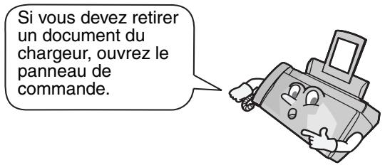 SHARP UX-B30 - Retrait d'un document du chargeur - 1