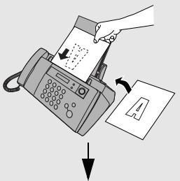 SHARP UX-B30 - Chargez le(s) document(s), face vers le bas (10 feuilles maximum). - 1