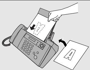 SHARP UX-B30 - Insérez le document face vers le bas dans le chargeur. Le haut du document doit entrer en premier dans le chargeur. - 1