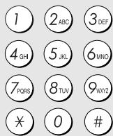 SHARP UX-B30 - Composez le numéro du télécopieur destinataire en appuyant sur les touches numériques. - 1