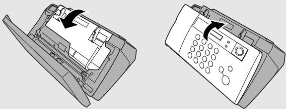 SHARP UX-B30 - Fermez le couvercle du compartiment d'impression puis le panneau de commande. - 1