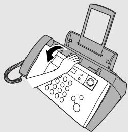 SHARP UX-B30 - Ouvrez le panneau de commande. - 1