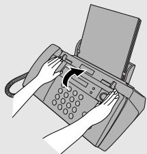 SHARP UX-B30 - Retrait d'un document du chargeur - 3