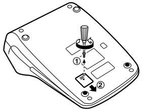 SHARP CS-2640 - COME INSTALLARE LA PILA DI SOSTEGNO DELLA MEMORIA - 1