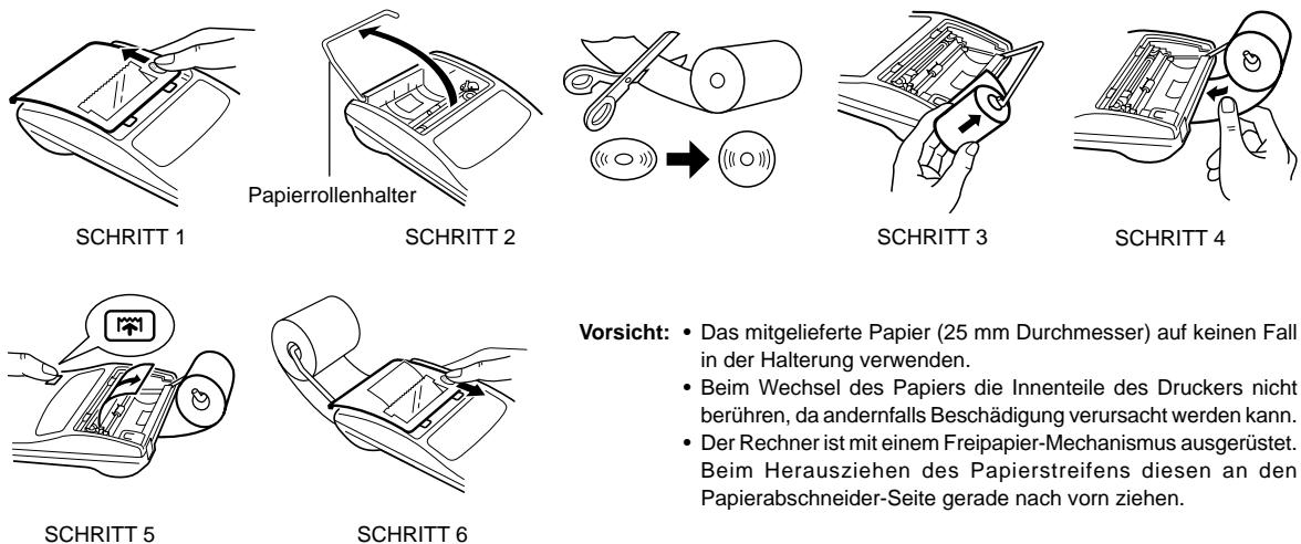 SHARP EL-1611E - AUSTAUSCH DER PAPIERROLLE - 8