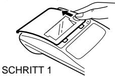 SHARP EL-1611E - AUSTAUSCH DER PAPIERROLLE - 1