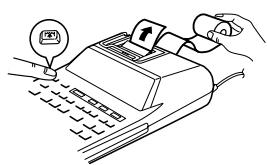 SHARP EL-2901PIII - Never insert paper roll if torn. Doing so will cause paper to jam. Always cut leading edge with scissors first. - 3
