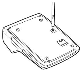 SHARP EL-2901PIII - ZURÜCKSETZEN DES GERÄTS - 1