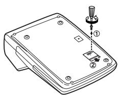 SHARP EL-2901PIII - Methode voor het vervangen van de batterij - 1